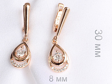 фото Серьги  fallon - (артикул - 18e09000-FF8590)