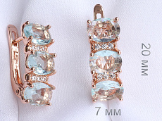 фото Серьги  fallon - (артикул - 18e01740-FF8336)